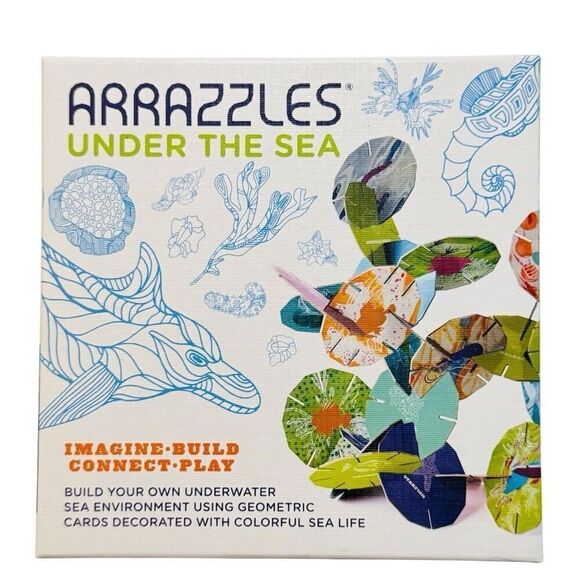 ARRAZZLES "Under the Sea" 3D Geometric Imagine-Build-Connect-Play Card Set NEW - Picture 1 of 4